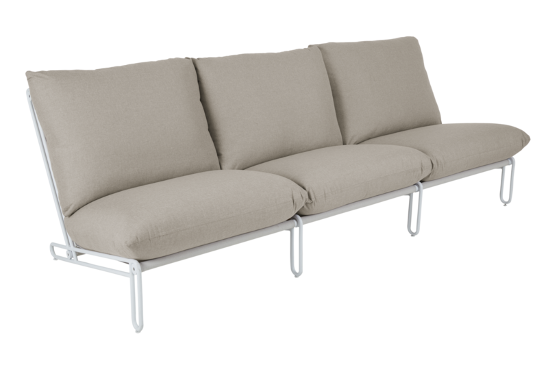 Blixt Loungesessel Weiß/Cley Beige