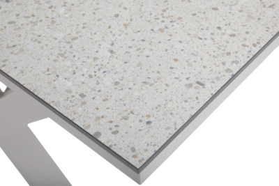 Hillmond Esstisch Khaki/Terrazzo