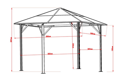 Scopello Pavillon Weiß/beige