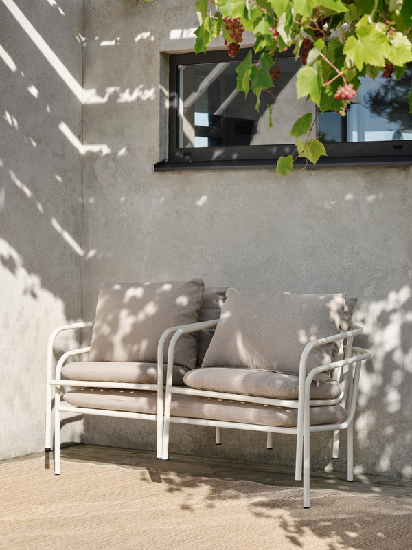 Bendt Loungesessel Pearl White/Teddy Beige