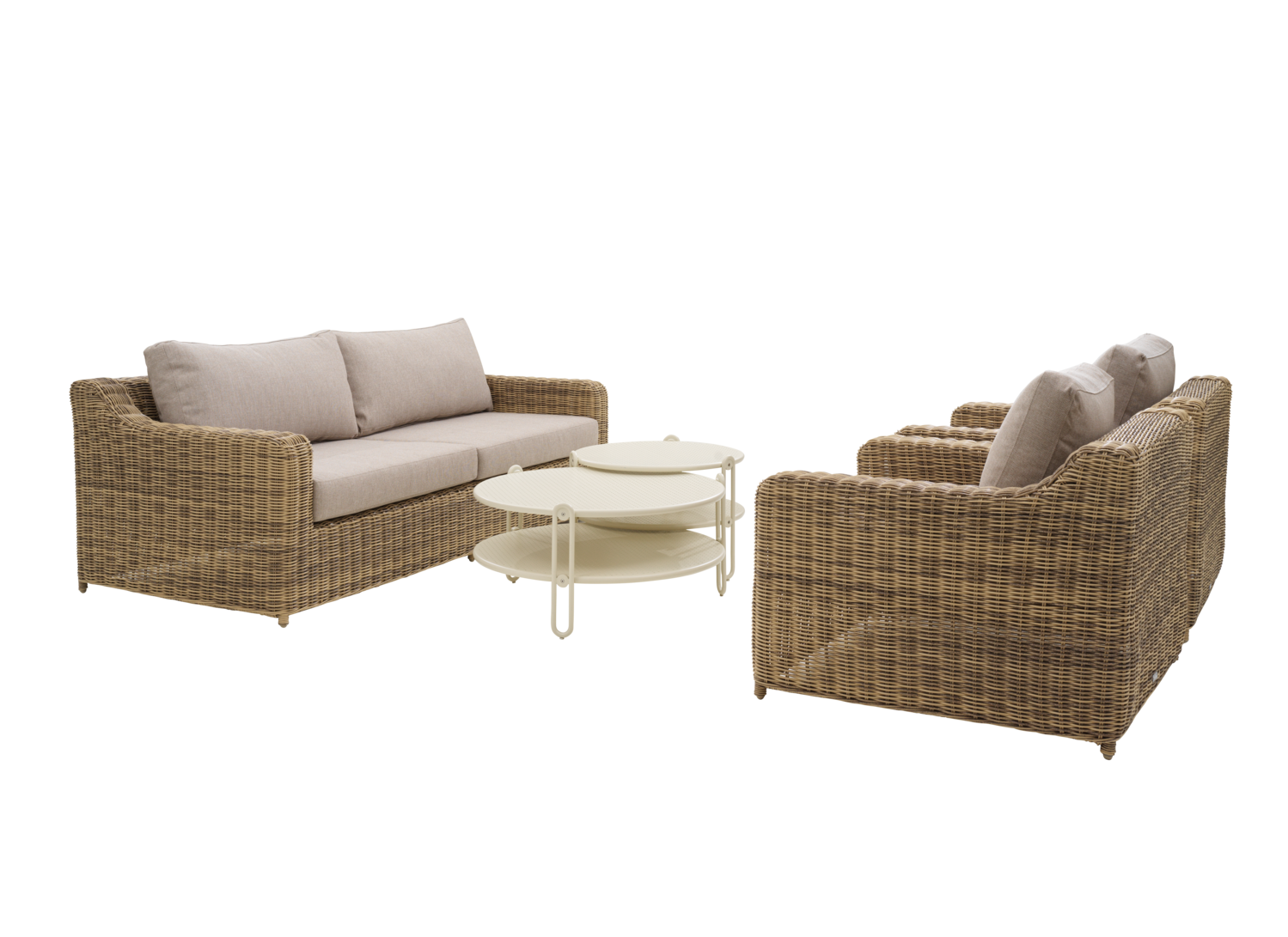 Glendon 2,5-Sitzer-Sofa Rustic/Beige