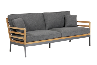 Zalongo 3-Sitzer Sofa Natur/grau