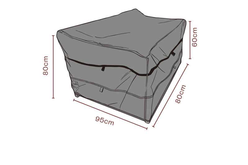 Möbelabdeckung Sessel Schwarz