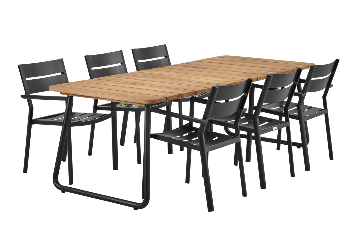 Nolli Esstisch Schwarz/teak