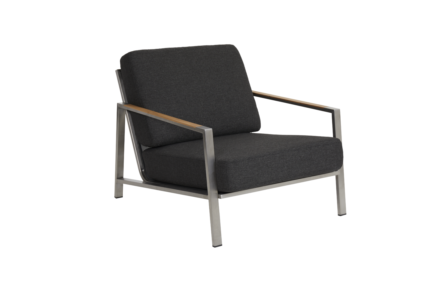 Naos Sessel Edelstahl/Nearly black