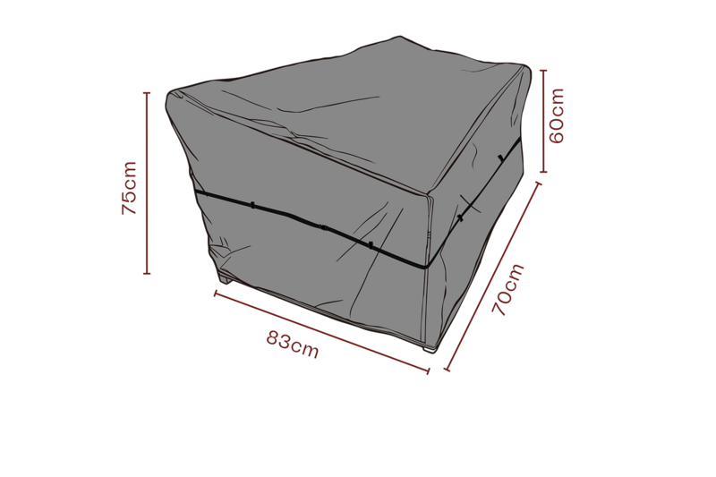 Möbelabdeckung Sessel Schwarz