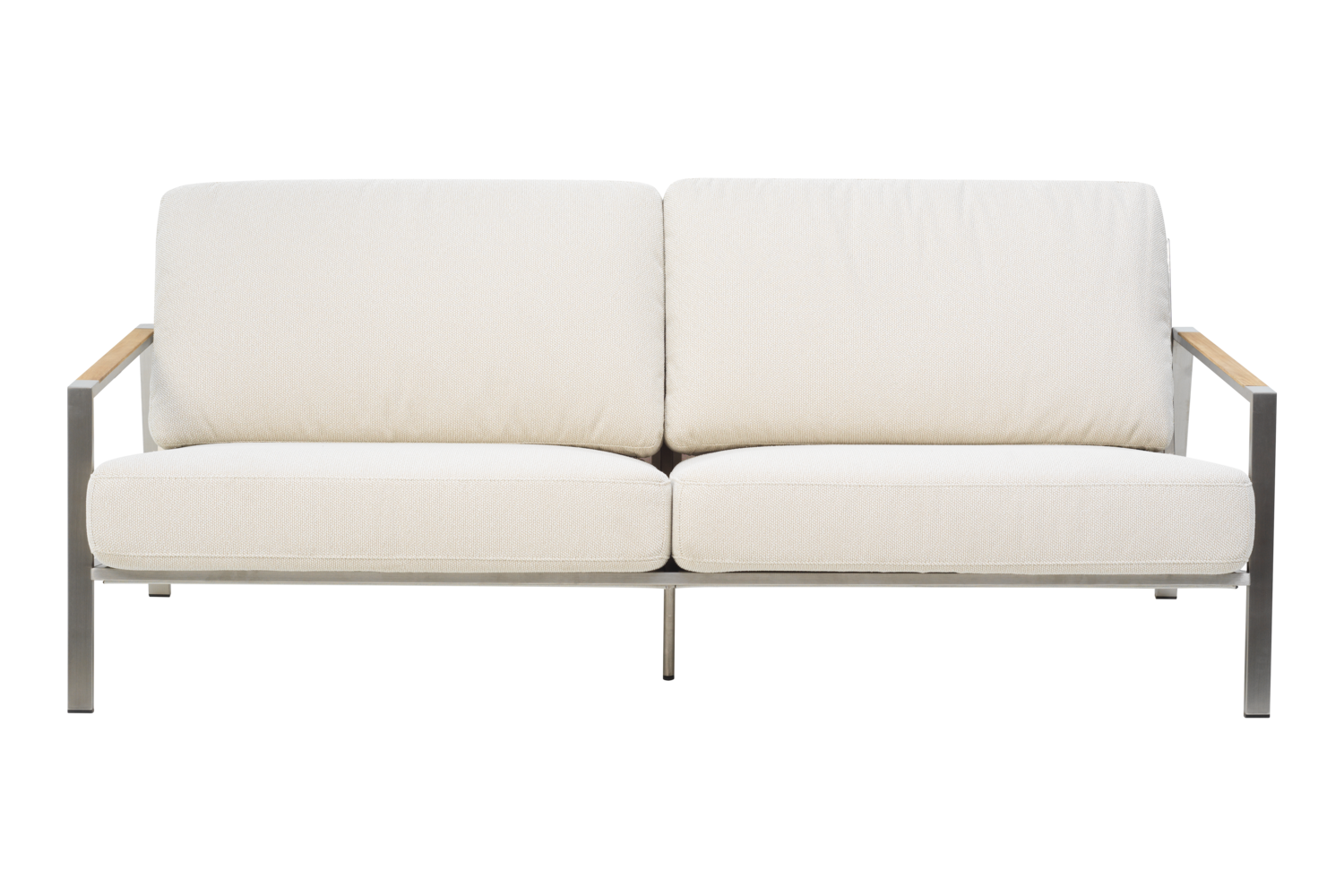 Naos 2,5-Sitzer-Sofa Stainless Steel/Dot Beige