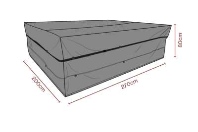 Möbelabdeckung Set Schwarz