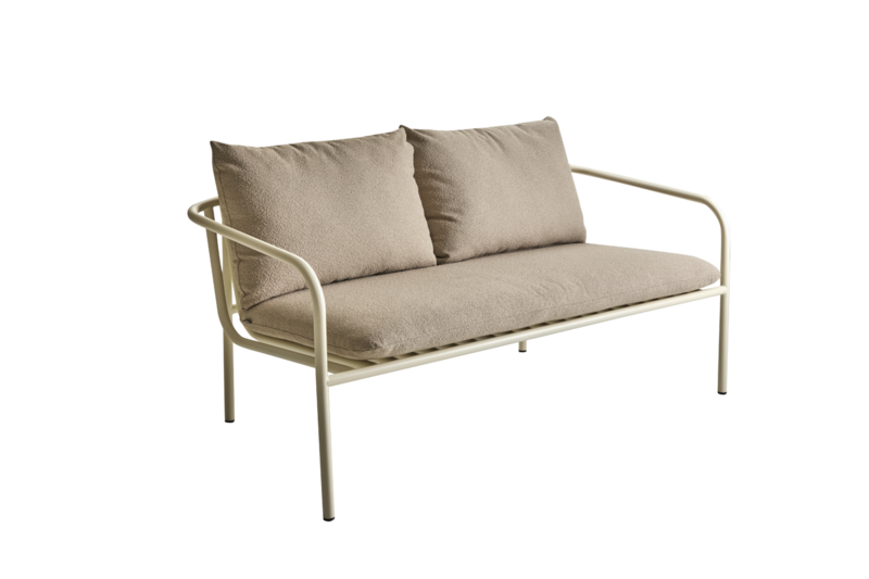 Bendt 2-Sitzer Sofa Pearl White/Teddy Beige