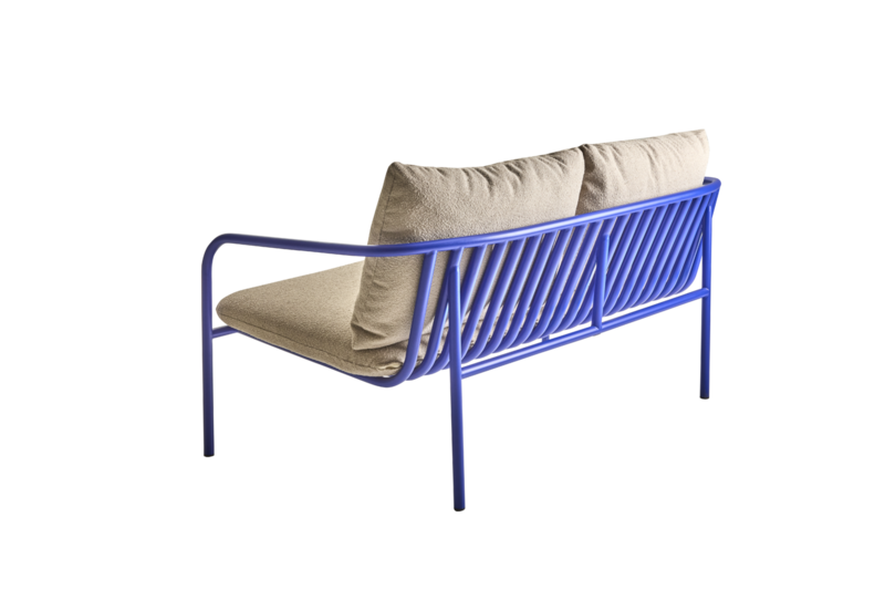 Bendt 2-Sitzer Sofa Indigo Blue/Teddy Beige