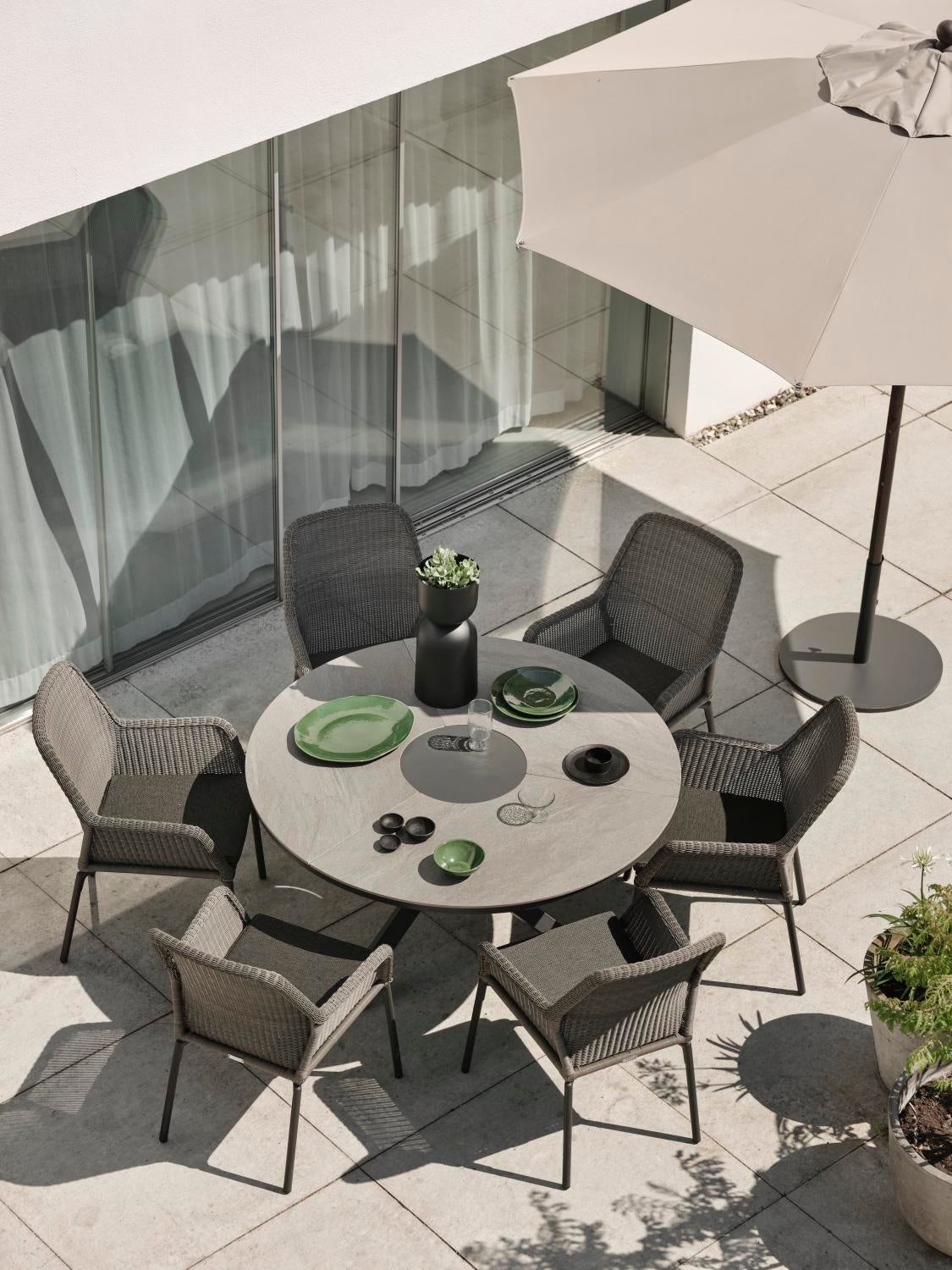 Flat Schirmständer, 34 kg Antrazit