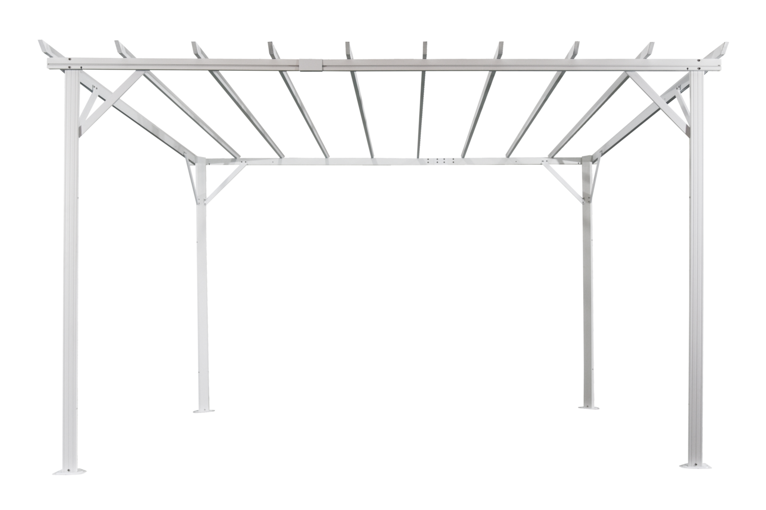 Piode Pergola Weiß/Grau
