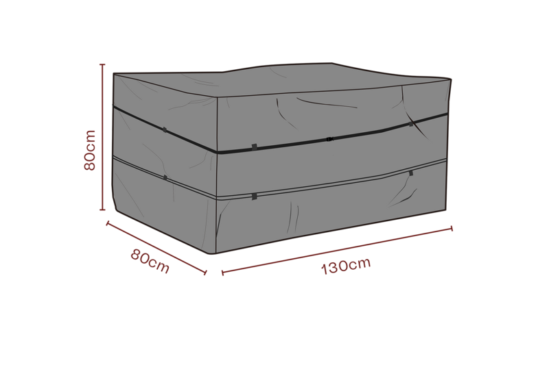Möbelabdeckung Kissenbox Schwarz