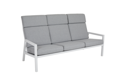 Belfort 3-Sitzer Sofa Weiß/Pearl grey