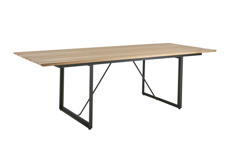 Shad Esstisch Antrazit/Teak