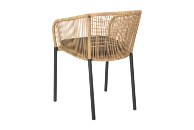 Delta Diningsessel Schwarz/Teddy Black