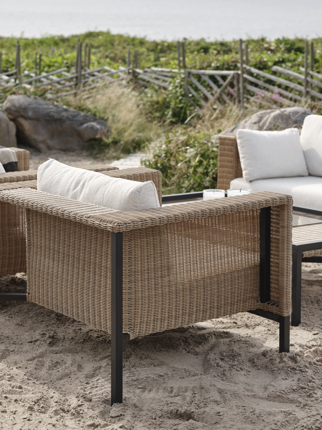 Shell Sessel Rustik/Teddy Rice