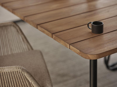Nolli Esstisch Schwarz/teak