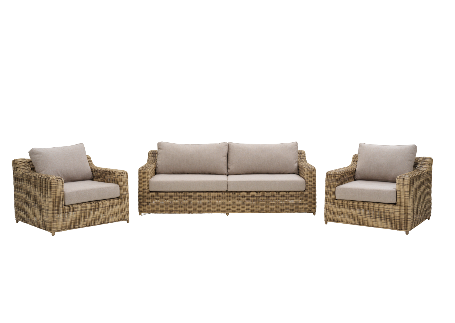 Glendon 2,5-Sitzer-Sofa Rustic/Beige
