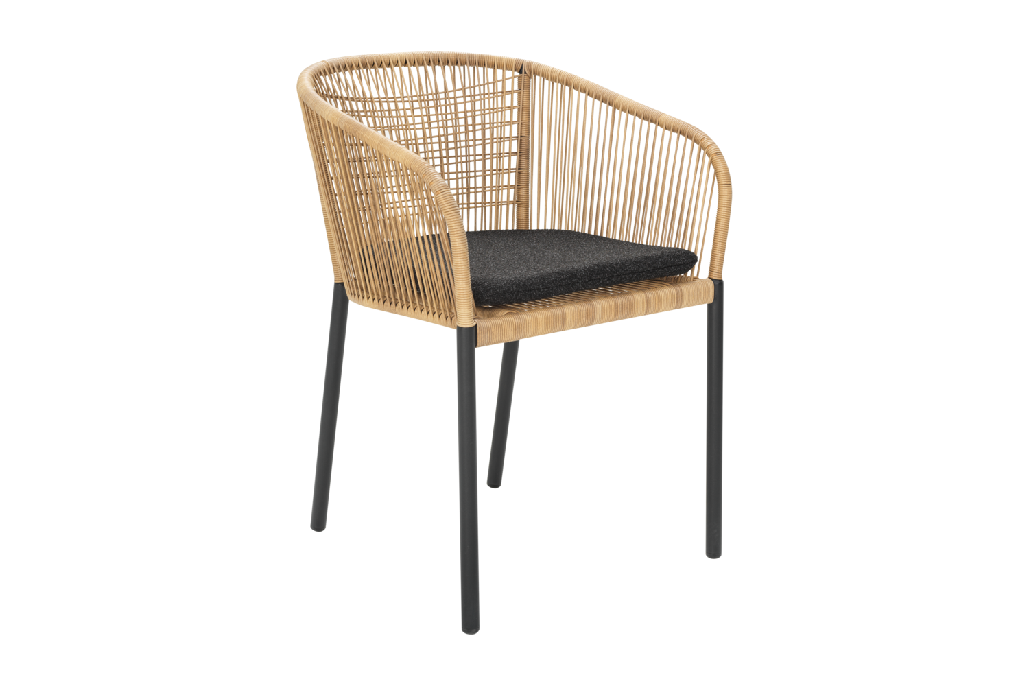 Delta Diningsessel Schwarz/Teddy Black