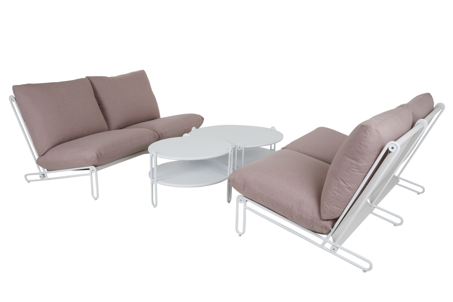 Blixt Loungetisch Weiß