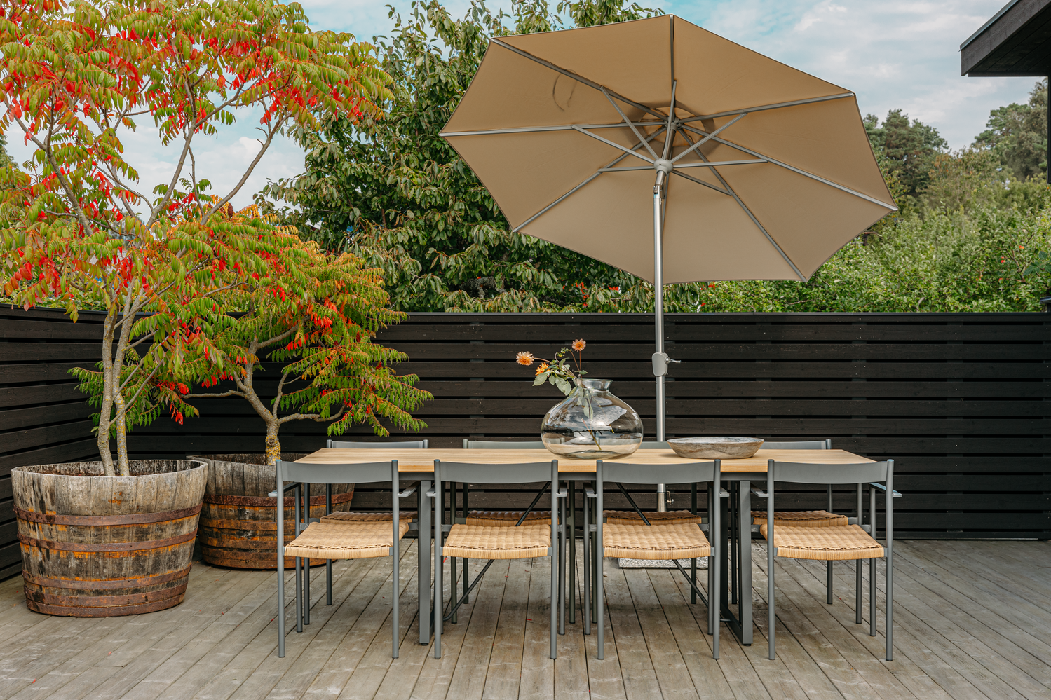 Shad Esstisch Antrazit/Teak