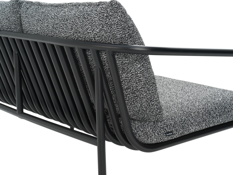Bendt 2-Sitzer Sofa Schwarz/Teddy Ant