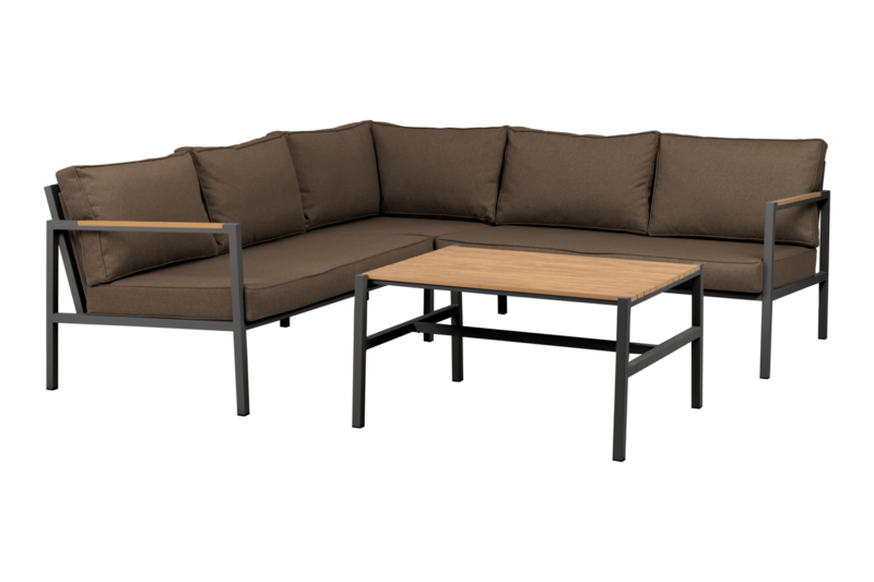 Cap Set Anthrazit/Braun