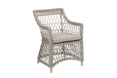 Beatrice Diningsessel Weiß/beige