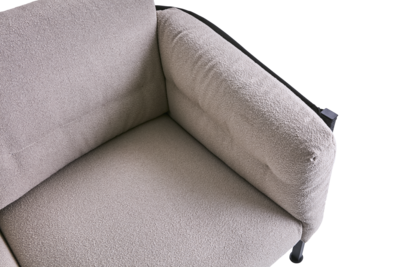 Delux 3-Sitzer Sofa Black/Teddy Beige