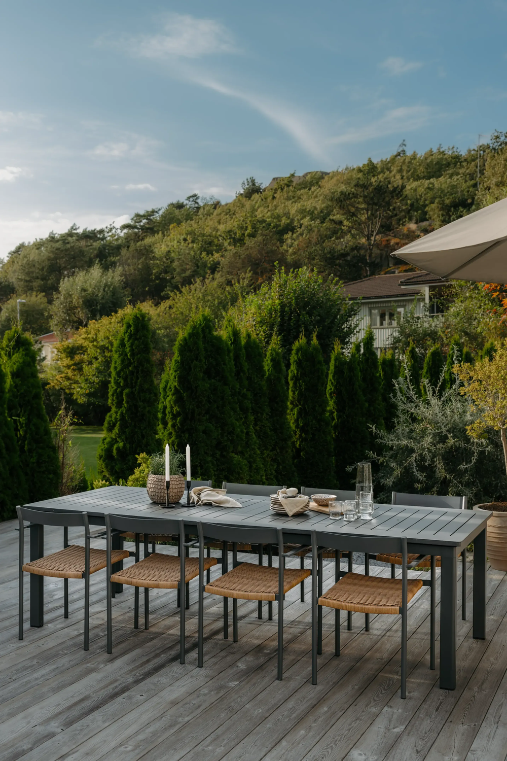 Lomma XL Esstisch Antrazit