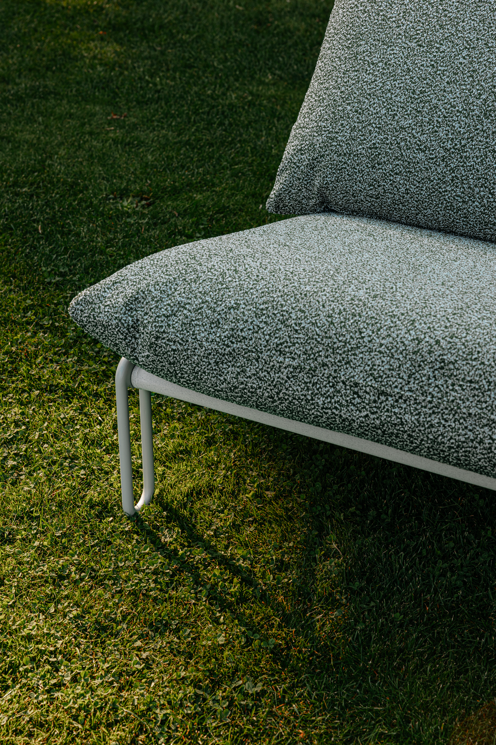 Blixt Loungesessel Light Grey/Teddy Verde