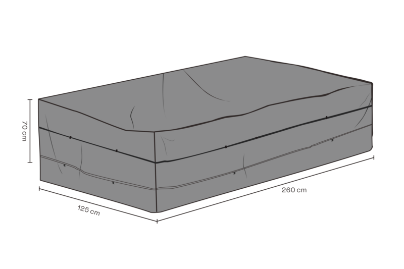 Möbelabdeckung Sofa Schwartz - Atmungsaktiv