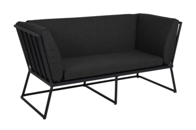 Vence 2-Sitzer Sofa Schwarz/Antrazit