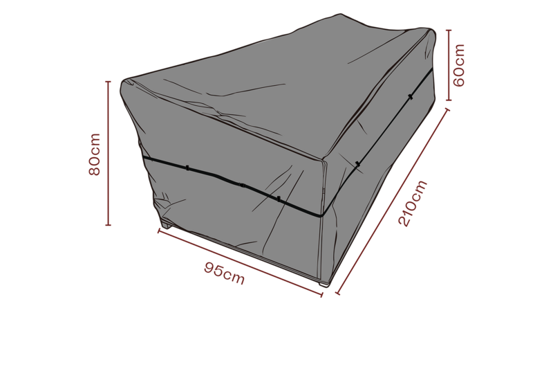 Möbelabdeckung Sofa Schwartz - Atmungsaktiv