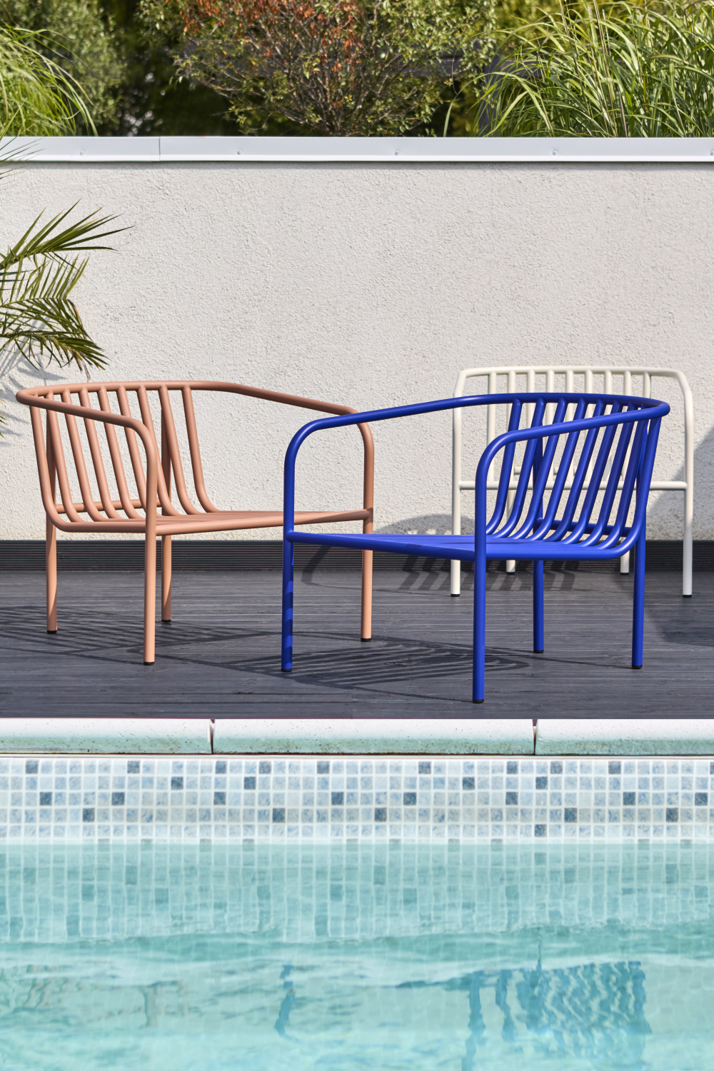 Bendt Sessel Indigo Blue/Teddy Beige