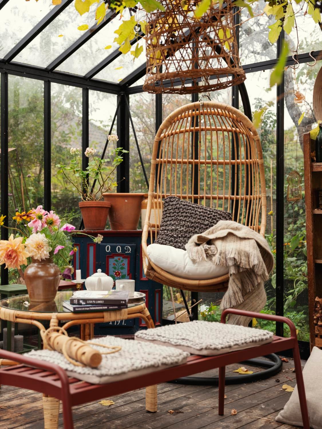 Vallda Hängeschaukel Natur/weiß