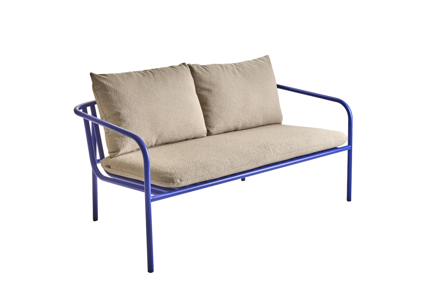 Bendt 2-Sitzer Sofa Indigo Blue/Teddy Beige