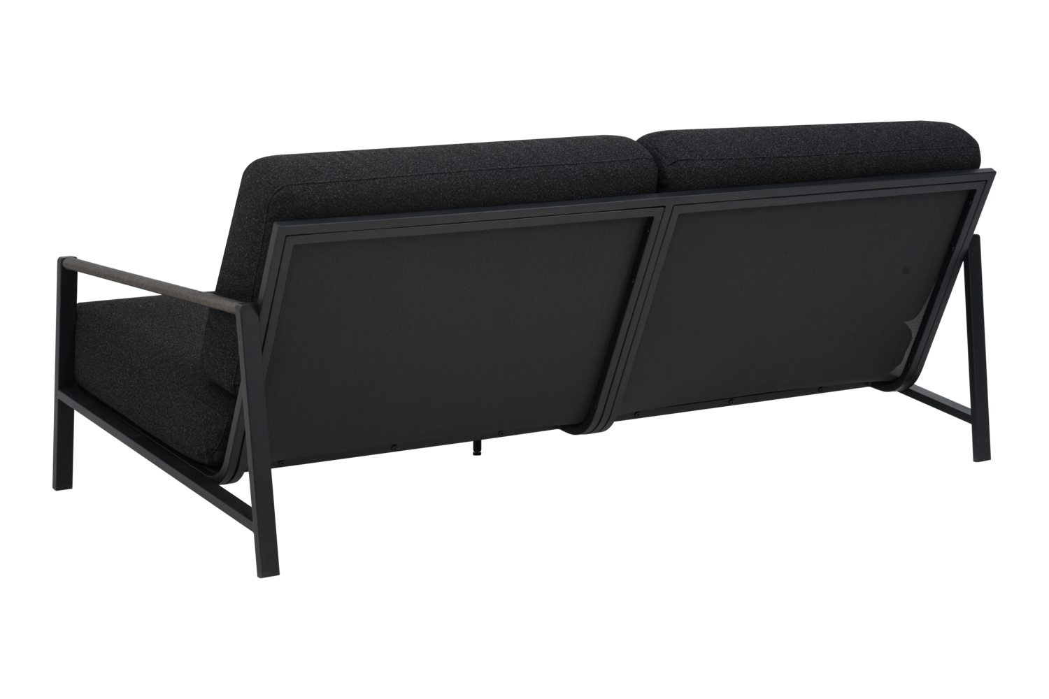 Lyra 2,5-Sitzer-Sofa Schwarz/Teddy Black