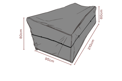 Möbelabdeckung Sofa Schwartz - Atmungsaktiv