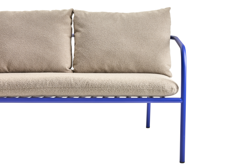 Bendt 2-Sitzer Sofa Indigo Blue/Teddy Beige