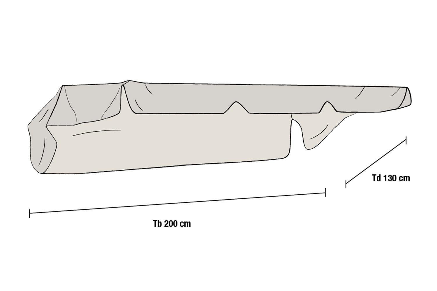 Olbia Dach Gartenschaukel Beige