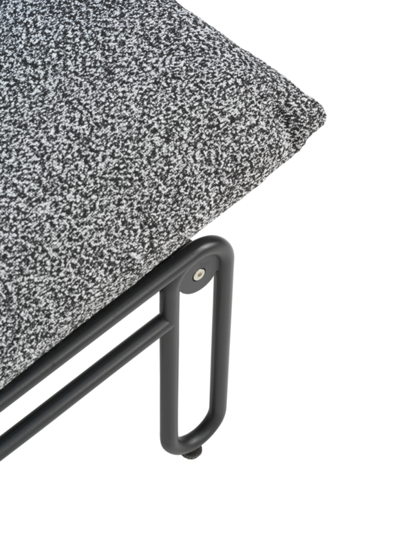 Blixt Loungesessel Schwarz/Teddy Ant