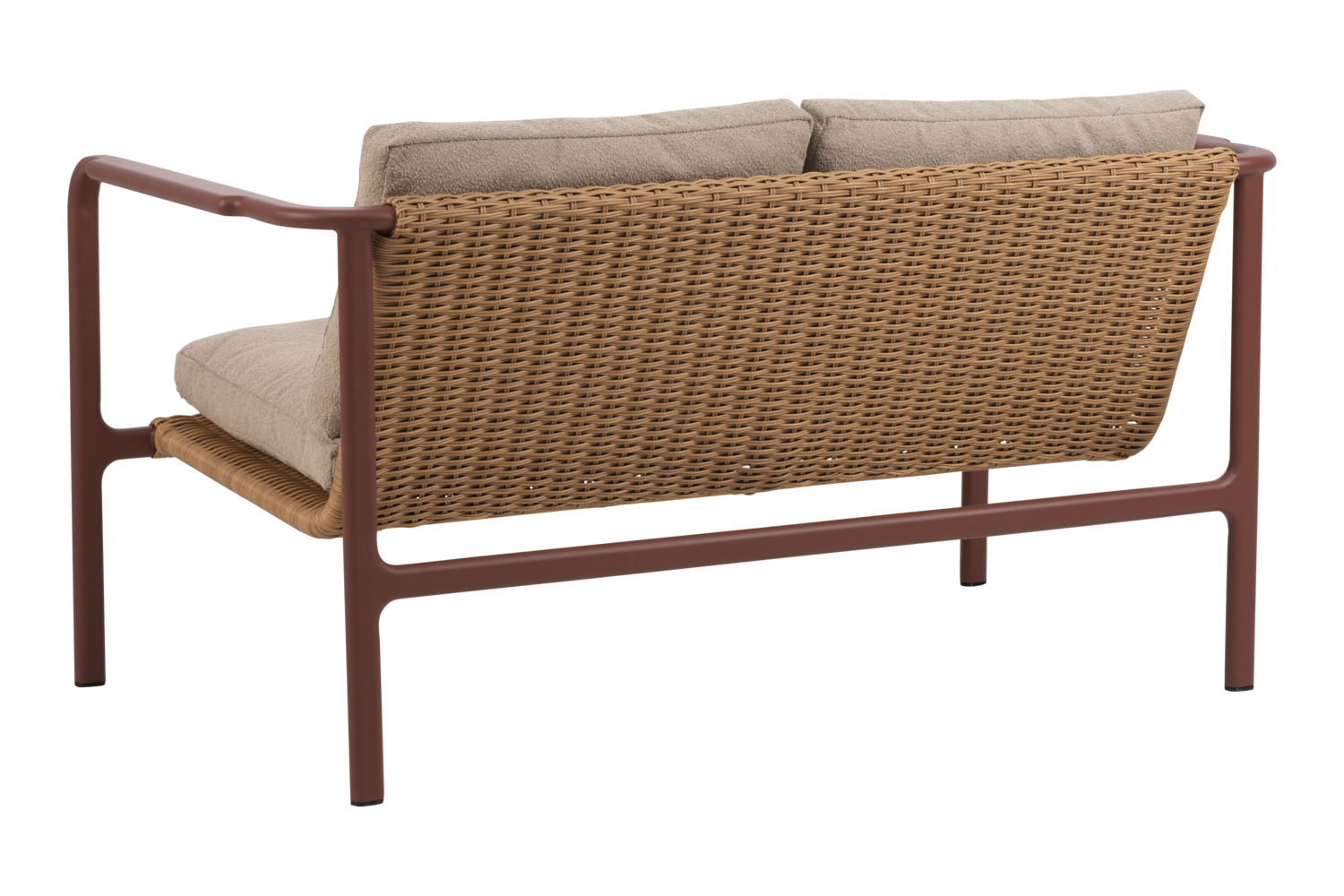 Motty 2-Sitzer Sofa Zin Red/Teddy Beige