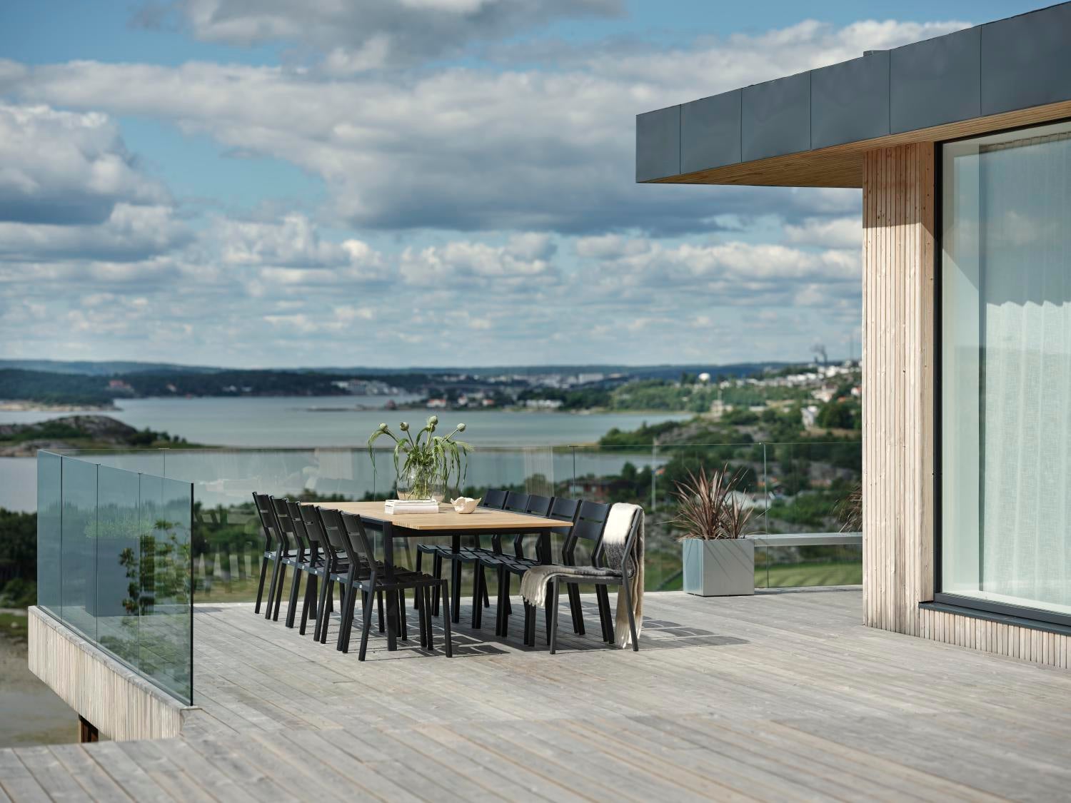 Naos Esstisch Schwarz/teak