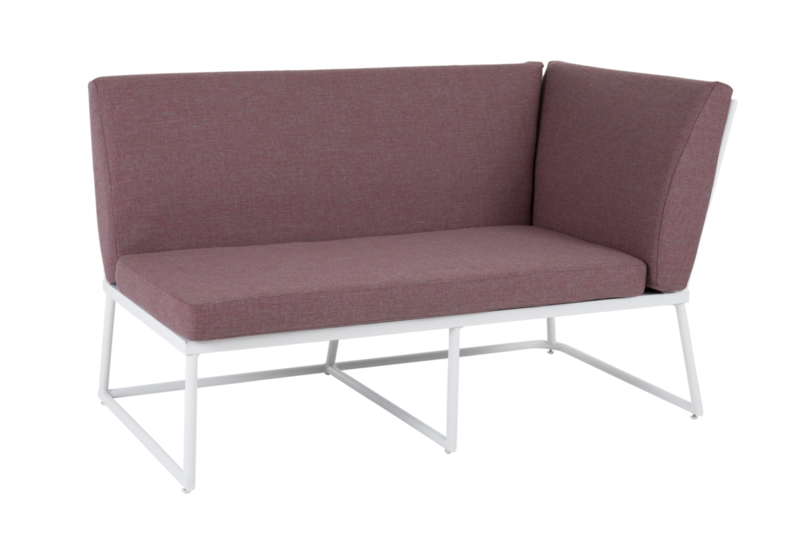 Vence 2-seater left wh/peony