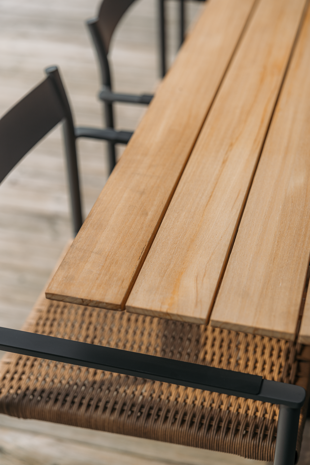 Shad Esstisch Antrazit/Teak