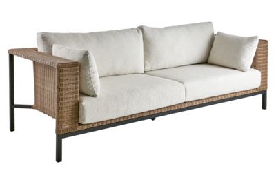 Shell 2,5-Sitzer Sofa Rustik/Teddy Rice