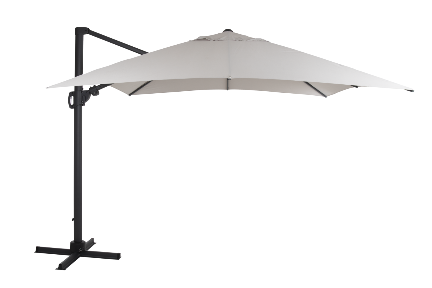 Varallo Hängesonnenschirm Antrazit/Khaki