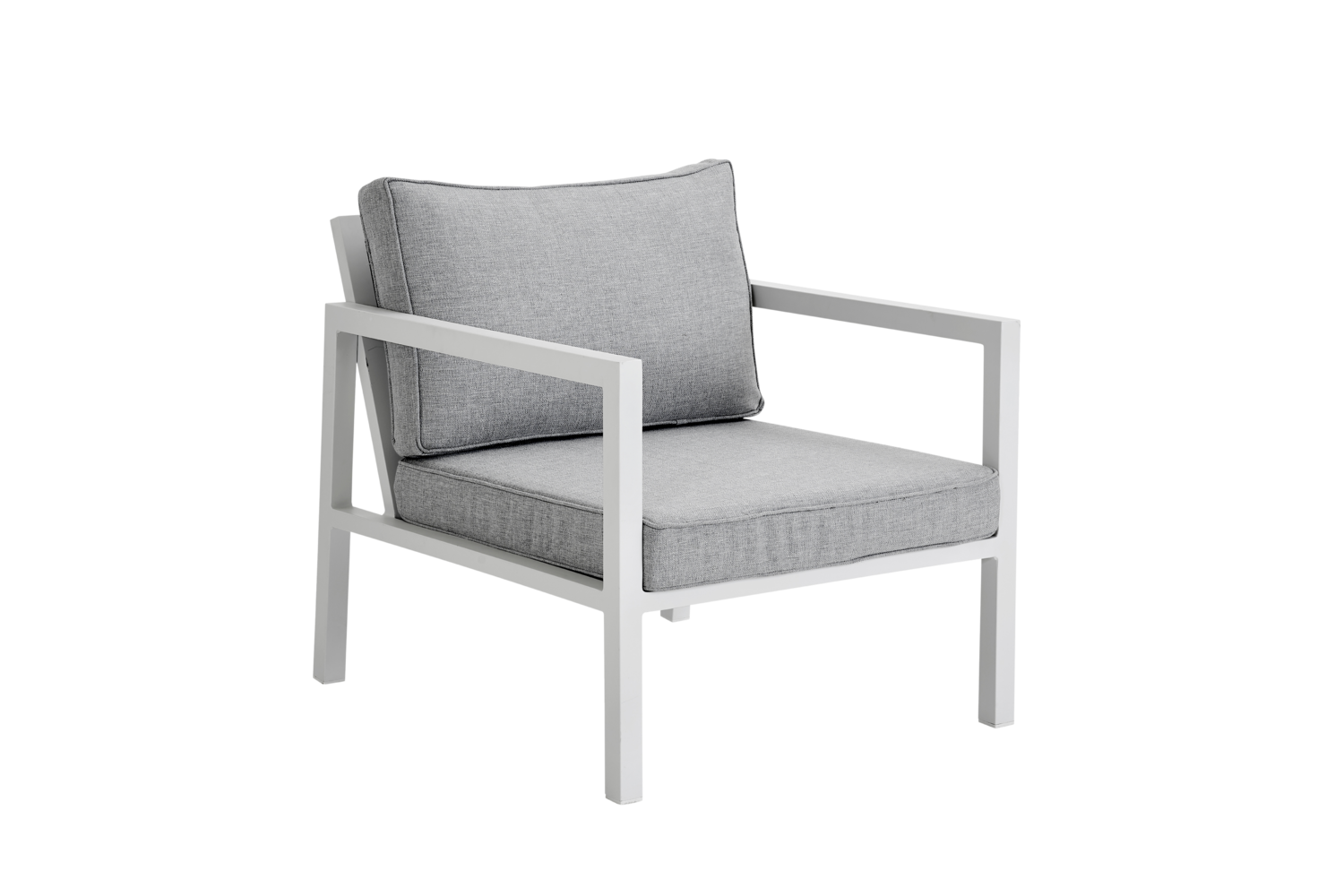 Belfort Sessel Weiß/Pearl grey